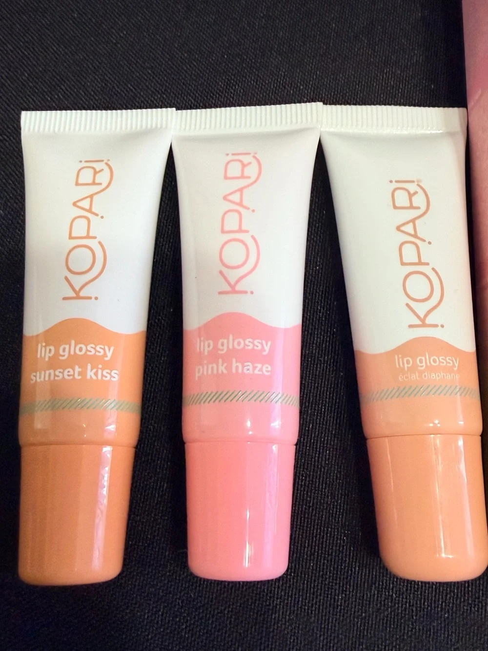 Kopari Lip Kit Trio – Birthday Suit, Pink Haze  & Sunset Kiss New FullSz